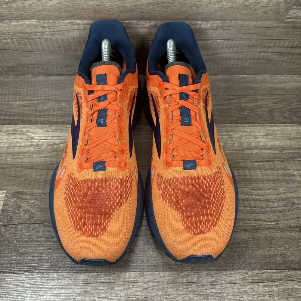Brooks Launch 9 Orange Blue Mens US Size 10 EUR 44 1103861D854 Running Shoes
